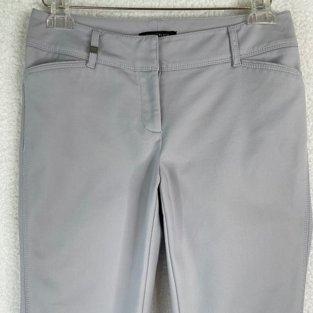 White House Black Market Perfect Form Slim Ankle Pants Grey Size 2R Office Wear